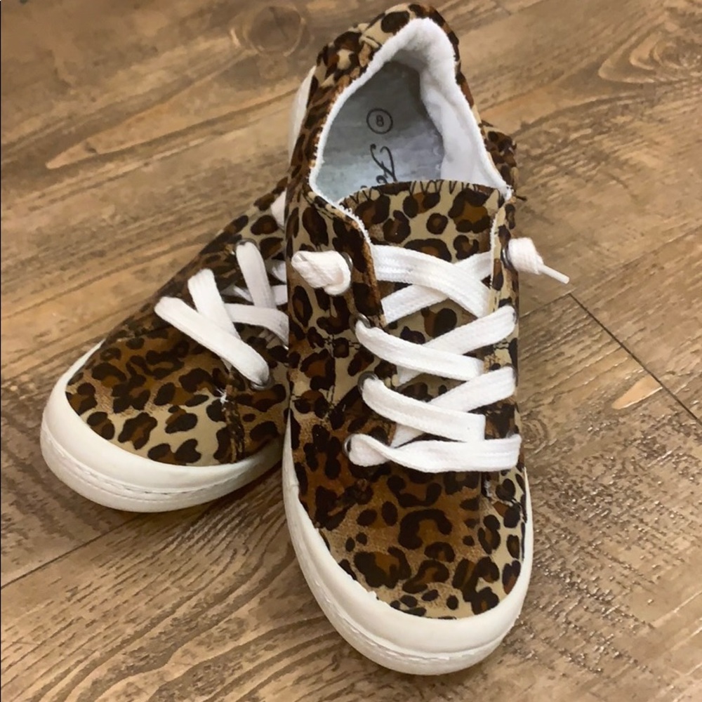NWOT Leopard Slip On Shoes